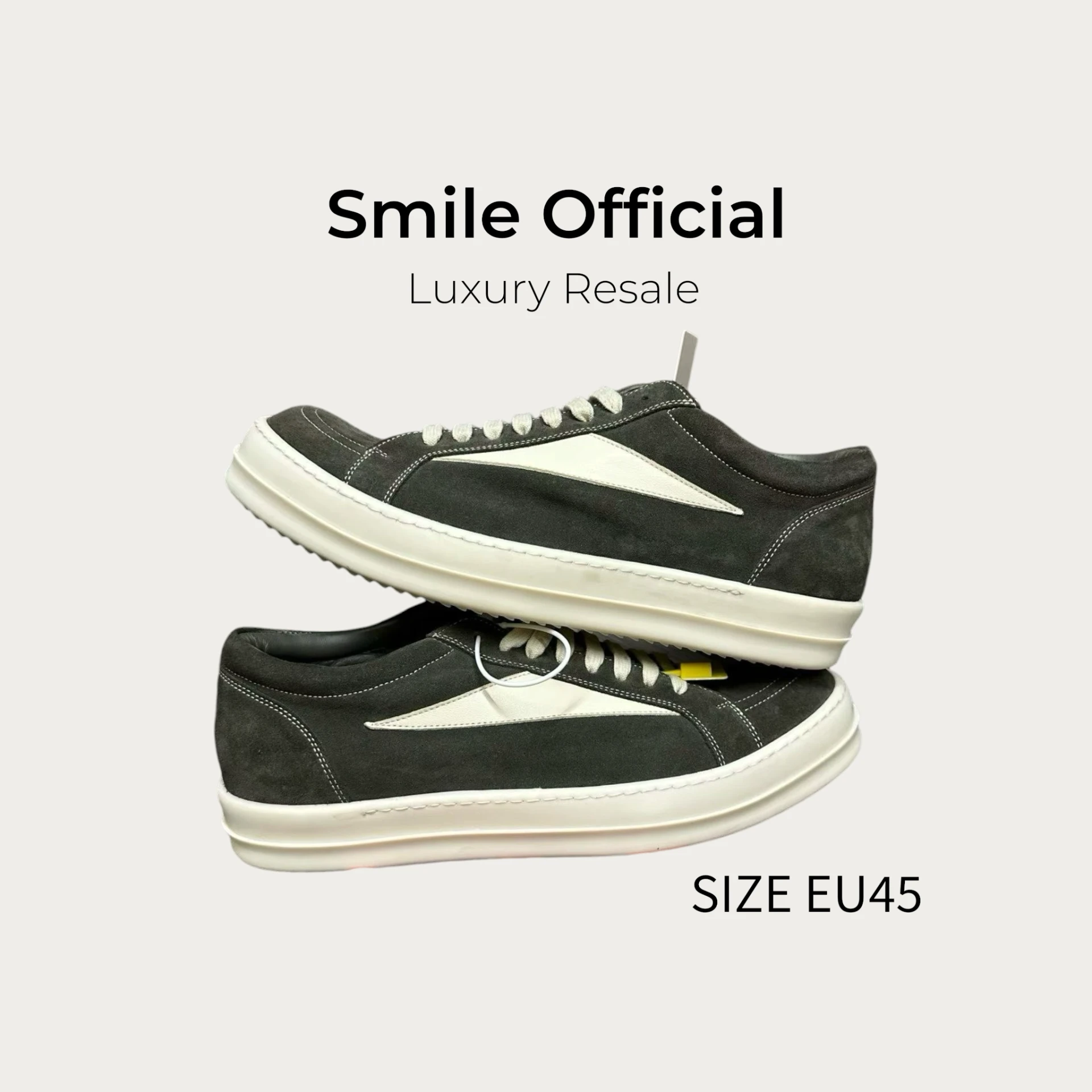 [SMILE] Rick owens RO 麂皮淡棕板鞋