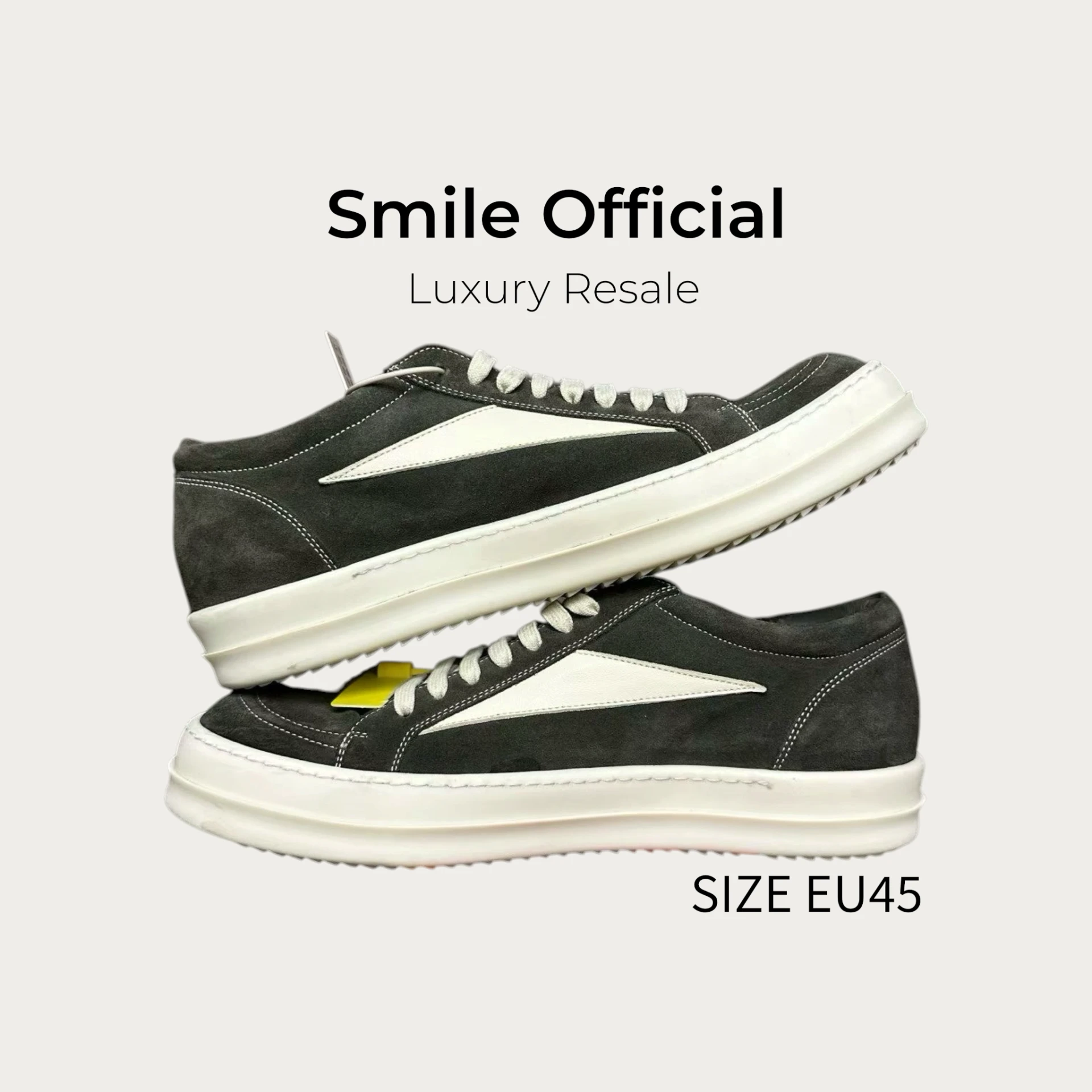 [SMILE] Rick owens RO 麂皮淡棕板鞋