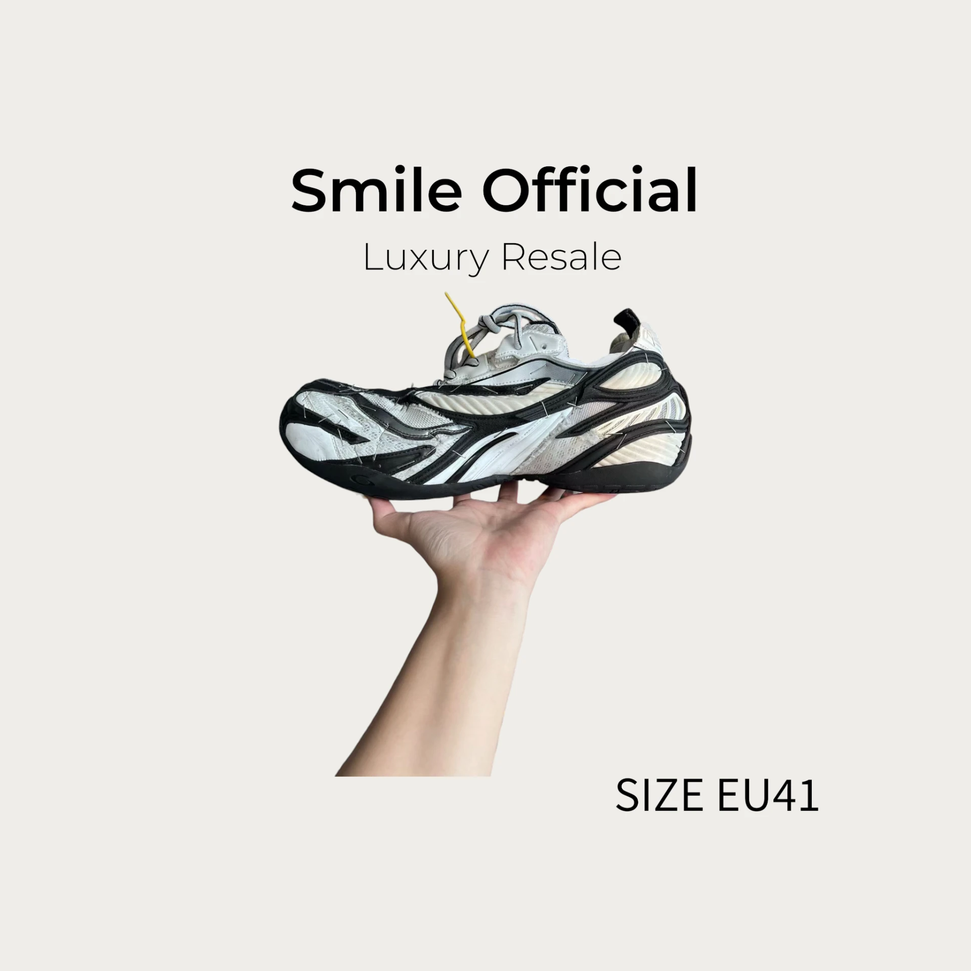[SMILE] BALENCIAGA 巴黎世家 soleless 訂書機 白色