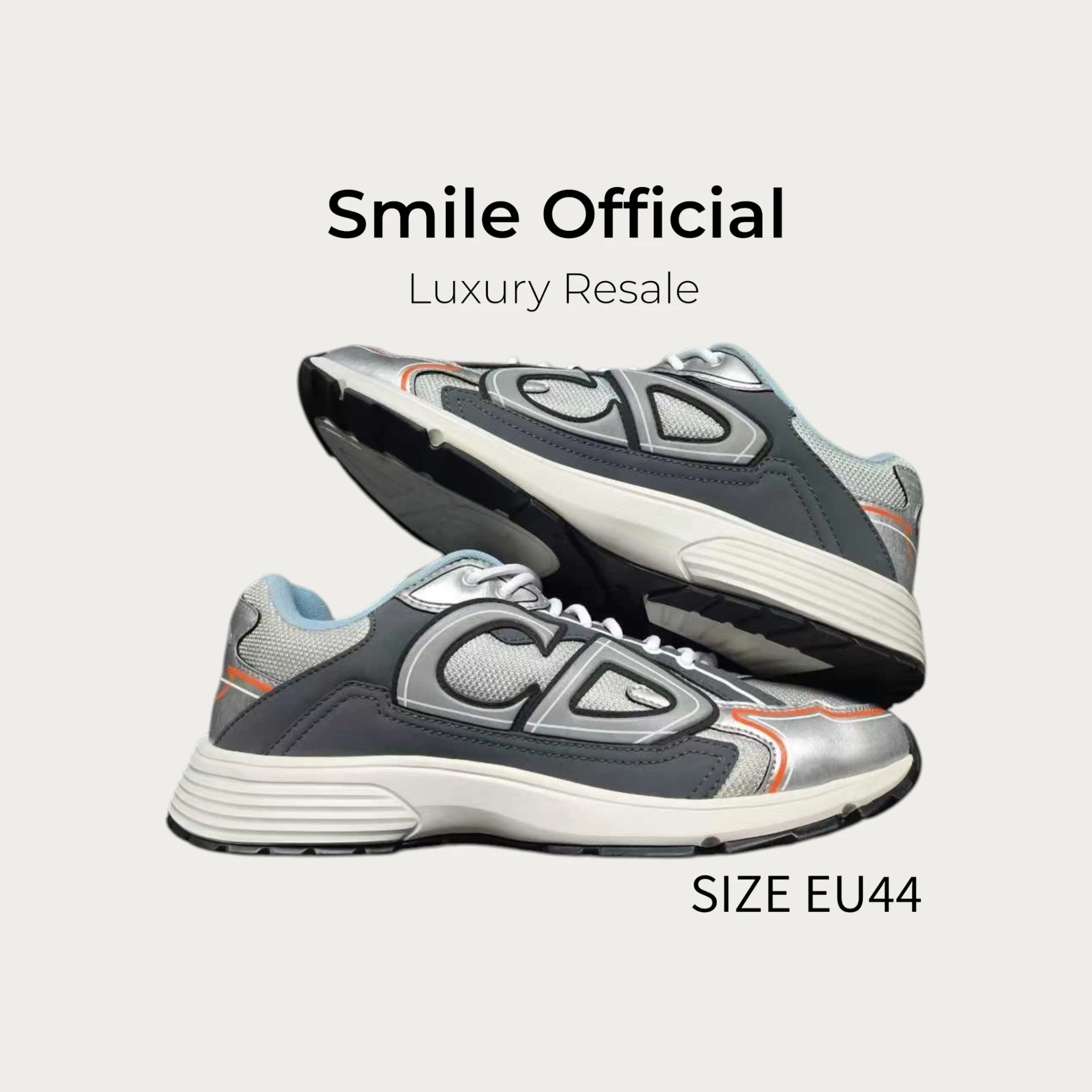 [SMILE] DIOR B30 灰銀色 休閒鞋