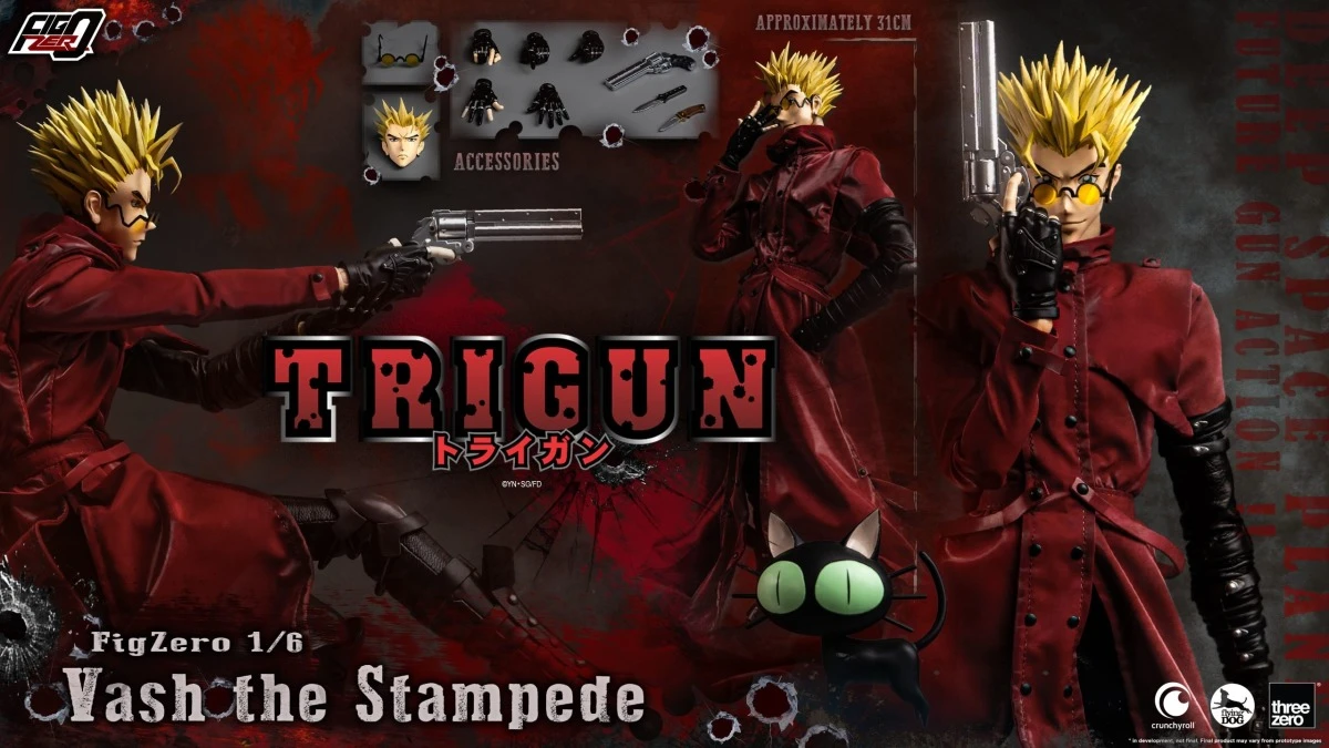 threezero FigZero 槍神Trigun 威席・史坦畢特 1/6 比例可動人偶