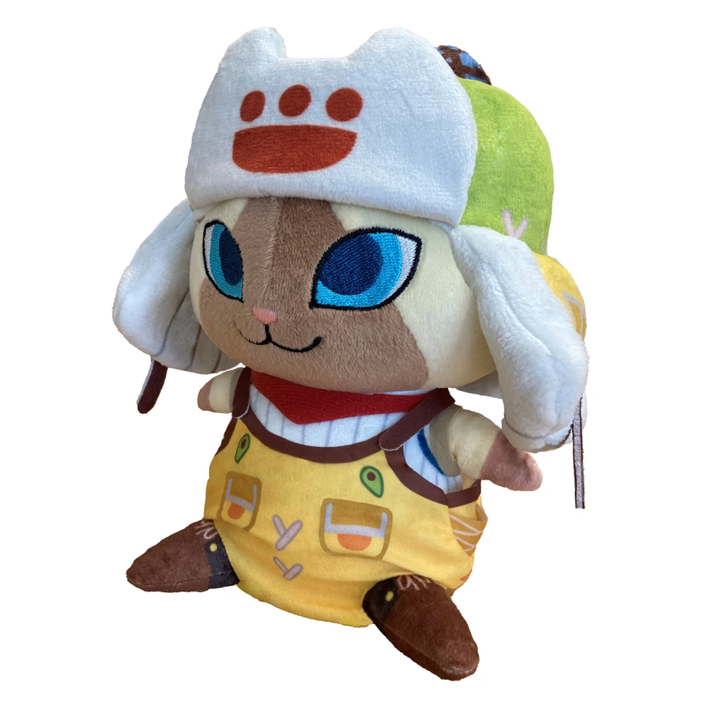 【現貨】CAPCOM 魔物獵人荒野 Q版玩偶娃娃 隨行艾露貓