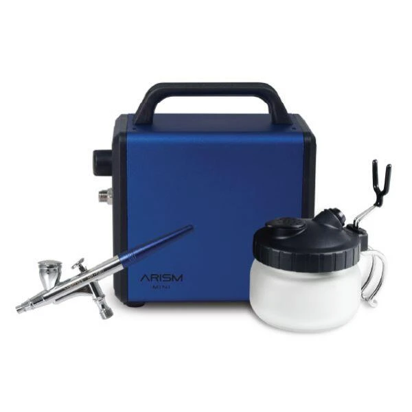 【現貨】廠商現貨 SPARMAX 漢弓 空壓機噴槍組Arism mini藍+HB040噴筆藍+SCP700噴筆洗滌器
