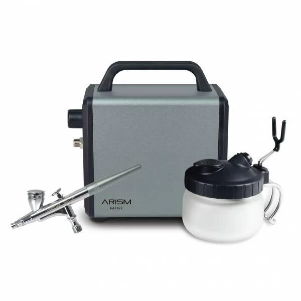 【現貨 】廠商現貨 SPARMAX 漢弓 空壓機噴槍組Arism mini灰+HB040噴筆灰+SCP700噴筆洗滌器