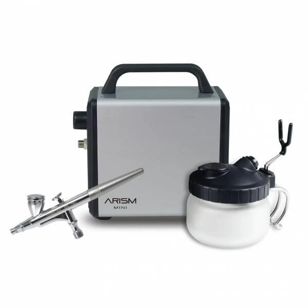 【現貨】廠商現貨 SPARMAX 漢弓 空壓機噴槍組Arism mini銀+HB040噴筆銀+SCP700噴筆洗滌器