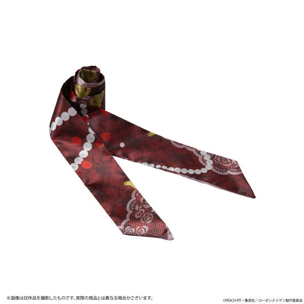 【現貨】DMM 薔薇少女 絲帶圍巾 緞帶圍巾 蝴蝶結絲巾 真紅