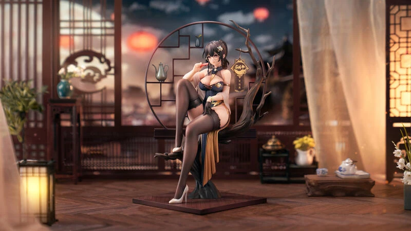 【現貨】APEX 蝦米大模王 夏華「幸」相逢 旗袍玄墨 附特典 1/7 PVC 完成品