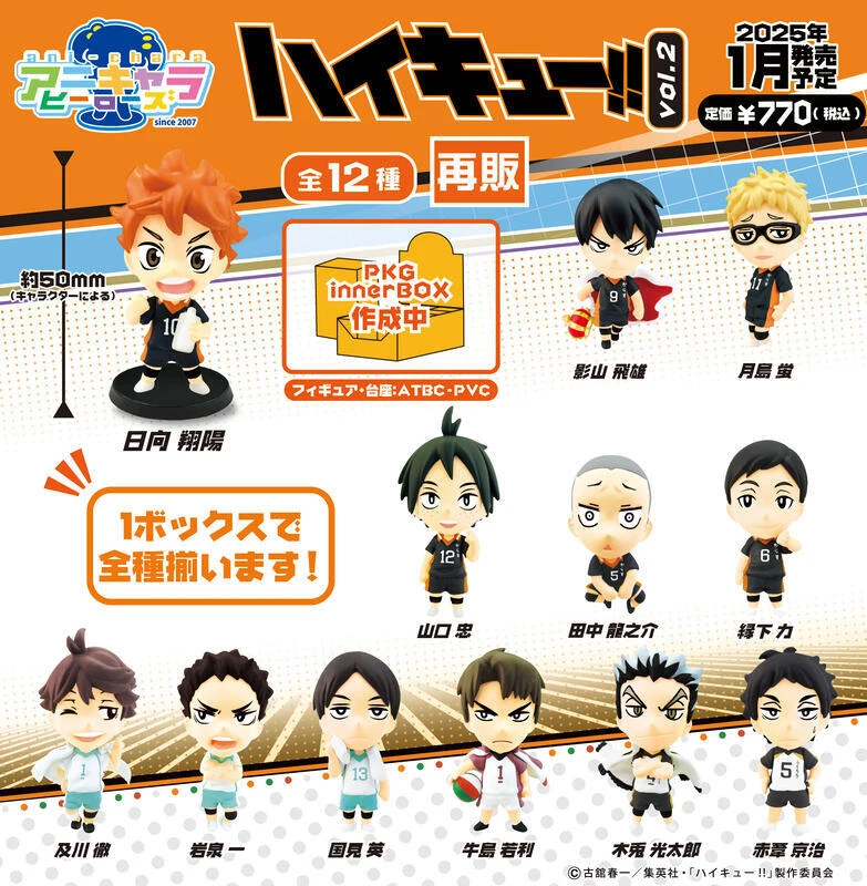 【現貨】排球少年 Ani-Chara Heroes 小公仔收藏集 第2彈 中盒12入 再販