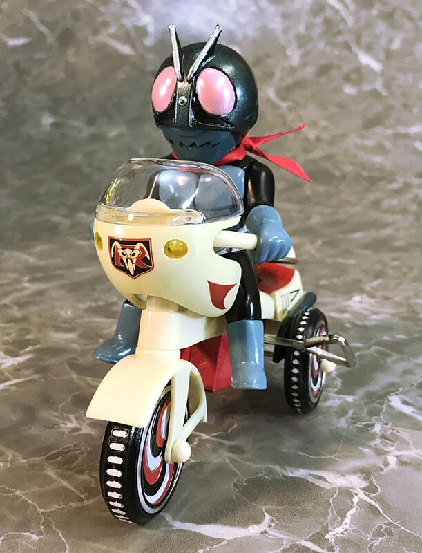【現貨】日版 PLEX EX三輪車 假面騎士 舊1號 B TYPE 發條三輪車 13公分