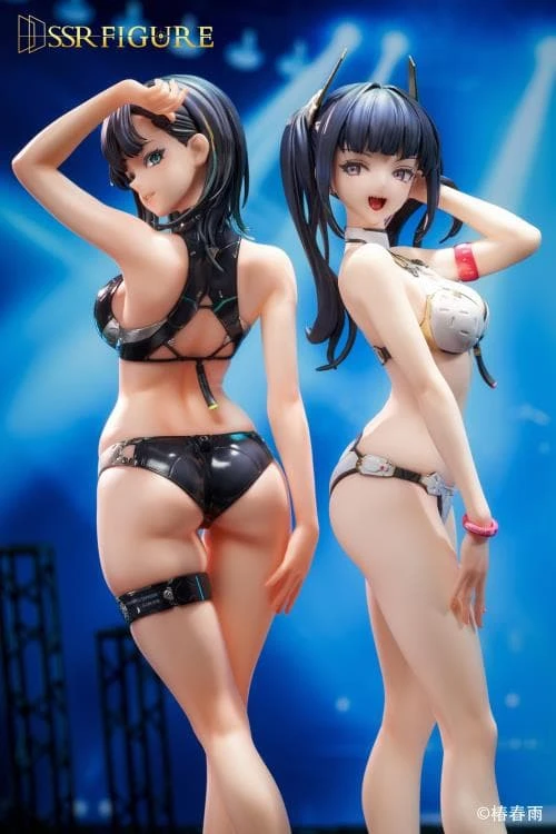 【現貨】SSR FIGURE 椿春雨 原畫 硬式水著女子 紺乃青&白羊丸子 1/6 套組 附特典