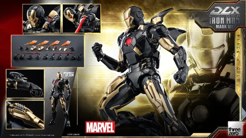 【現貨】threezero DLX 鋼鐵人 馬克7 Mark 7 MK7 DLX 黑金限定版 可動 完成品