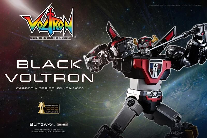 【現貨】Blitzway CARBOTIX Voltron 百獸王 五獅合體 本體 黑色限量版 可動 完成品