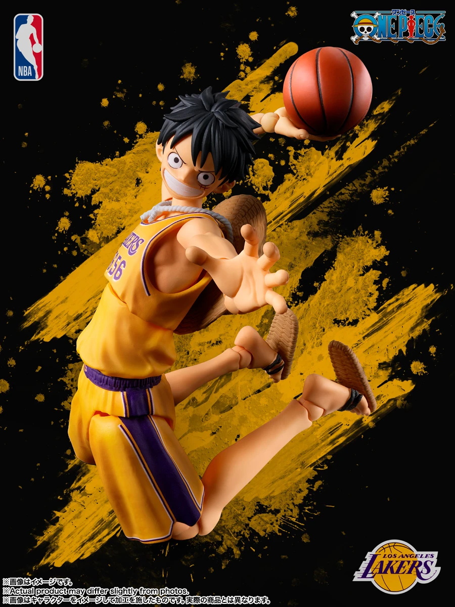 10月預購 日魂限定 S.H.F SHF 海賊王 航海王 × NBA 魯夫 LAKERS 湖人Ver★