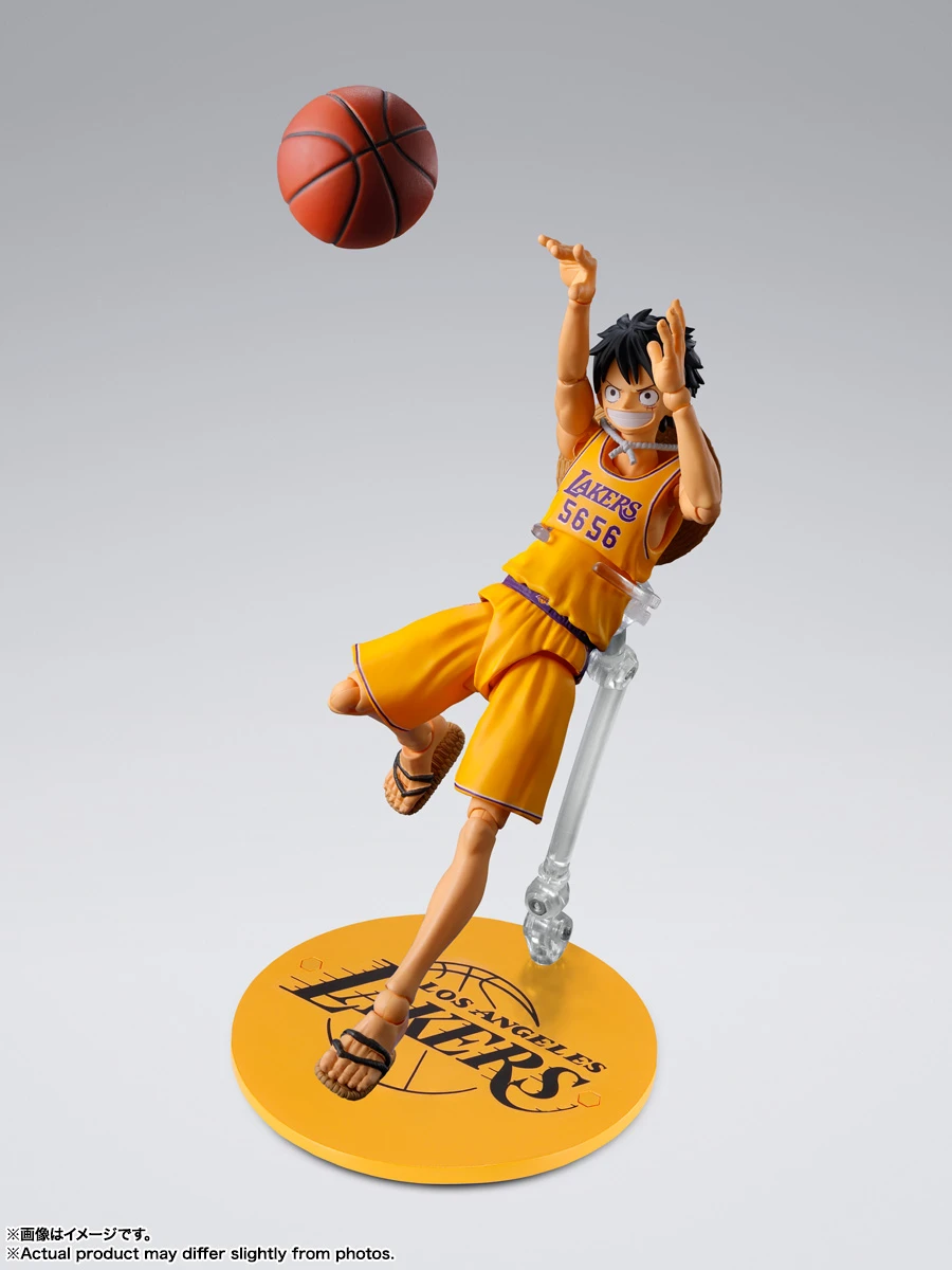 10月預購 日魂限定 S.H.F SHF 海賊王 航海王 × NBA 魯夫 LAKERS 湖人Ver★