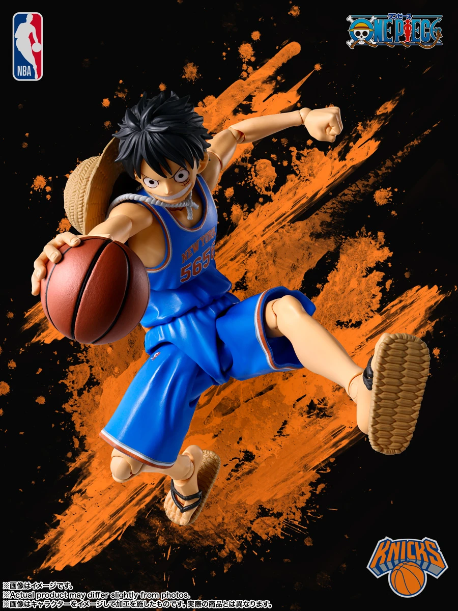10月預購 日魂限定 S.H.F SHF 海賊王 航海王 × NBA 魯夫 KNICKS 尼克Ver★