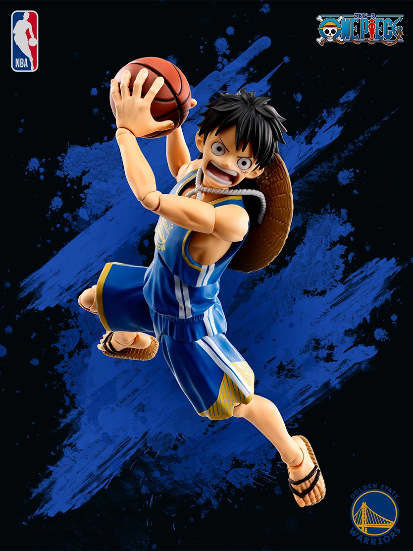 12月預購 日魂限定 S.H.F SHF 海賊王 航海王 × NBA 魯夫 WARRIORS 勇士 ★