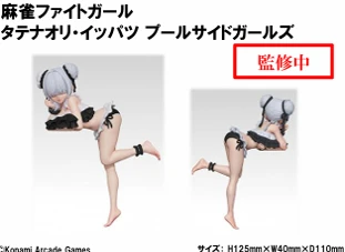 10月預購 KONAMI 景品 麻雀 Fight Girl 泳池邊女孩 立直‧一發★