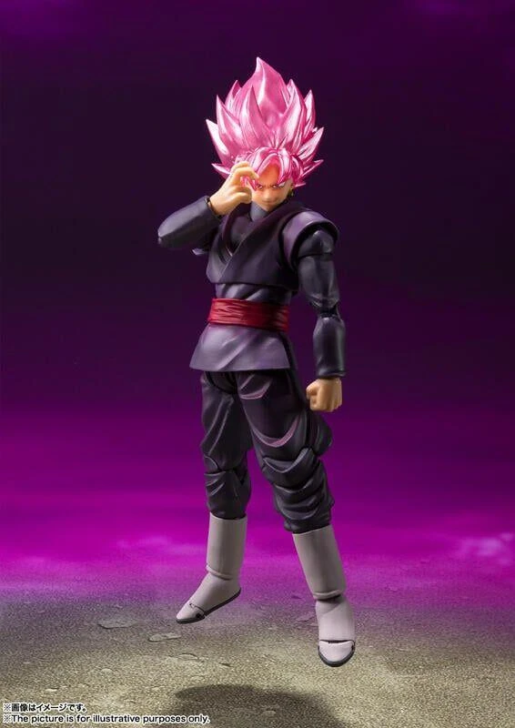 【現貨】代理版 S.H.Figuarts SHF 七龍珠超 黑悟空 超級賽亞人桃紅 再版 可動 完成品