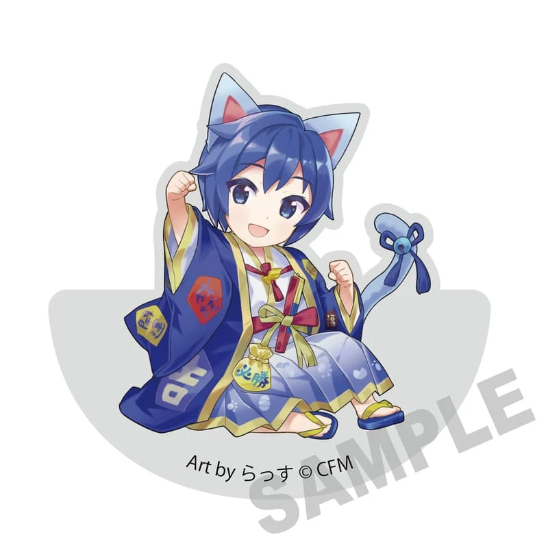 【現貨】 角川 初音未來 初音ミク × 招財貓 搖曳壓克力方磚 KAITO