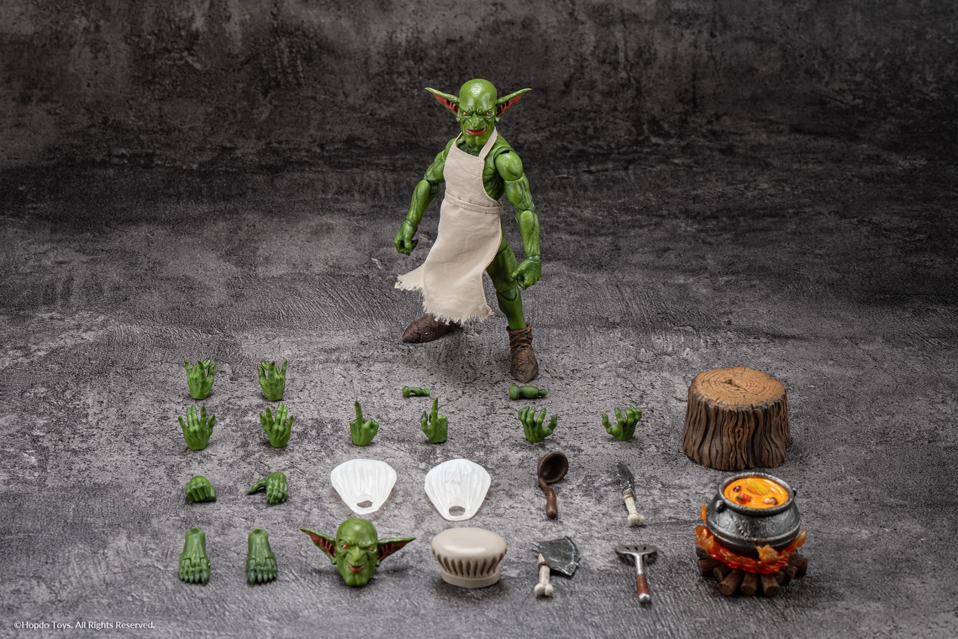 27年3月預購 Hopdo toys 1/12 哥布林族系列 廚師長 哥布林 可動