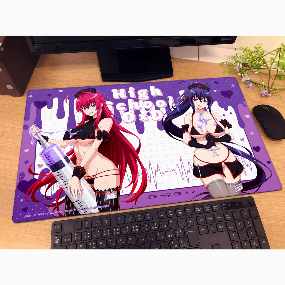 10月預購 窗簾魂 『惡魔高校D×D HERO』 護士裝 軟膠桌墊 莉雅絲&姫島朱乃 黑護士裝 ⚫★