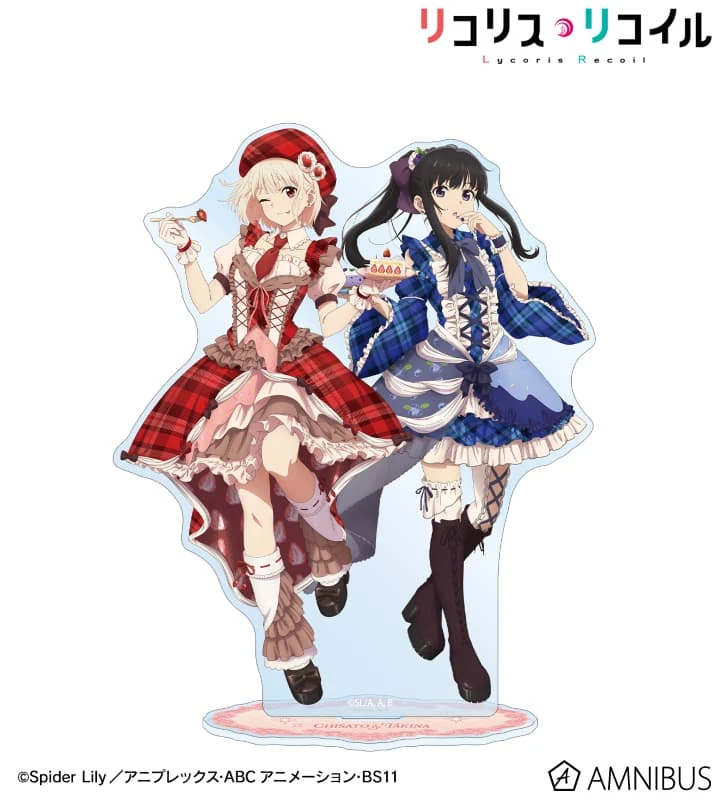 【現貨】AMNIBUS 莉可麗絲 甜點服裝 雙人大壓克力立牌 錦木千束&井之上瀧奈