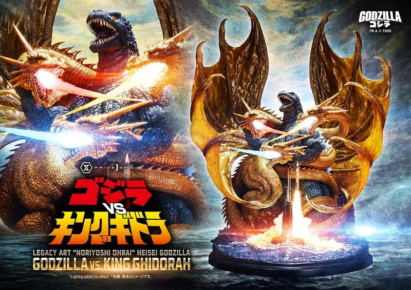 【免運費】28年第三季預購 Prime 1 Legacy Art 生賴範義 哥吉拉VS王者基多拉 雕像 特典版【訂金商品】
