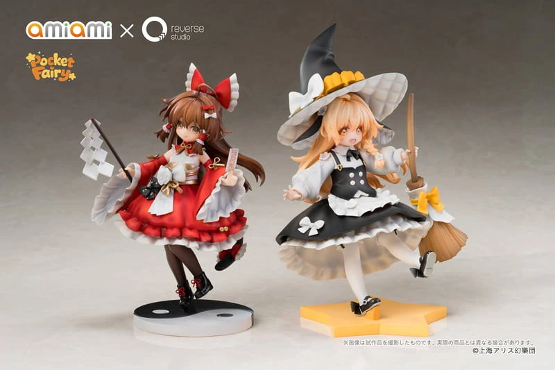 27年11月預購 amiami 逆轉工作室 掌中精靈 東方Project 博麗靈夢&霧雨魔理沙 套組