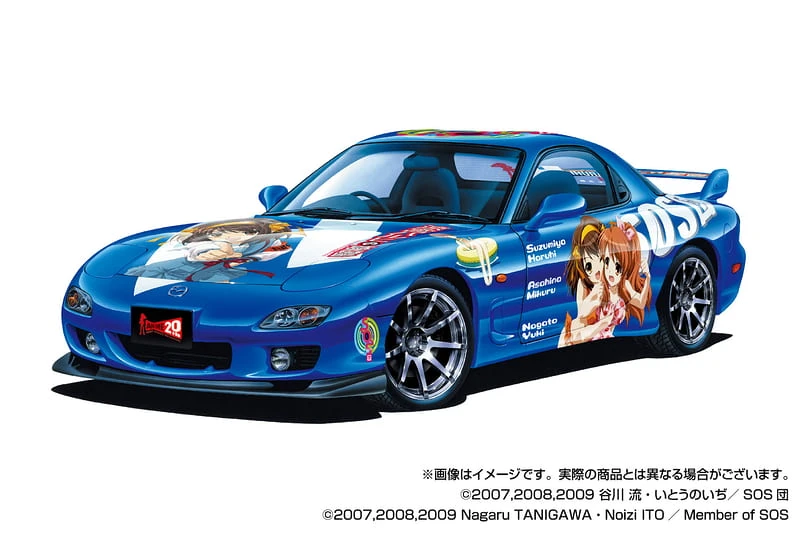 27年1月預購 青島 組裝模型 1/24 MAZDA 涼宮春日的憂鬱 FD3S RX-7 02 痛車