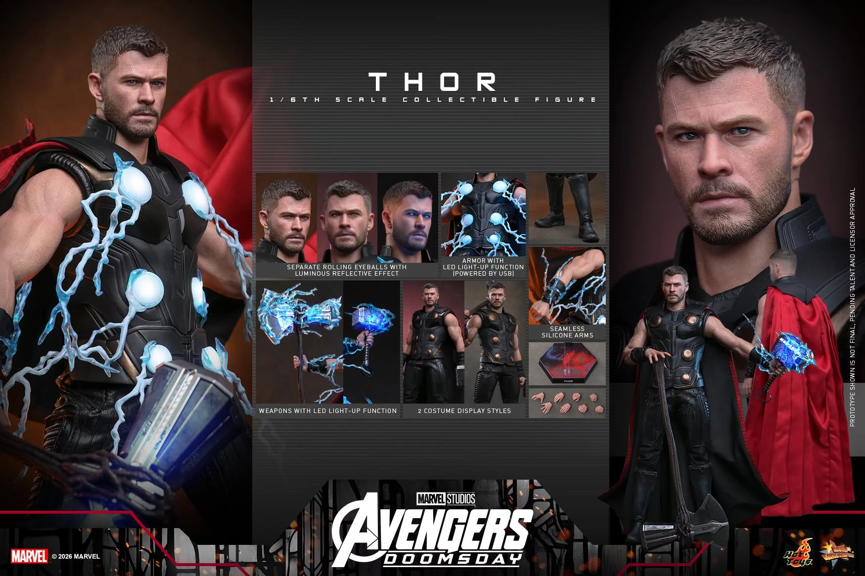 【免運費】 28年第ㄧ季預購 HOT TOYS MMS918 復仇者聯盟：末日崛起 雷神索爾【訂金商品】