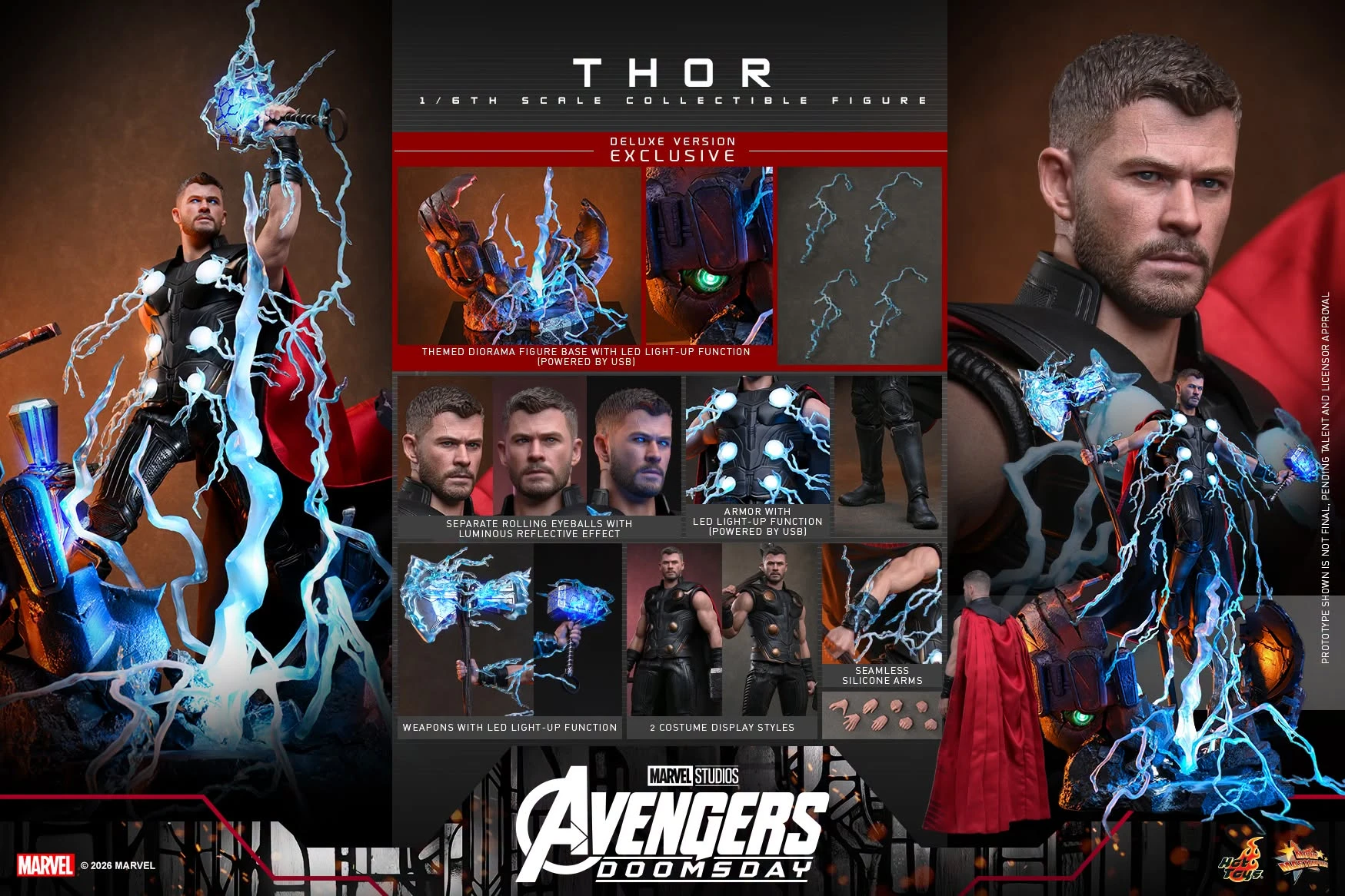 【免運費】 28年第ㄧ季預購 HOT TOYS MMS919 復仇者聯盟：末日崛起 雷神索爾 豪華版【訂金商品】