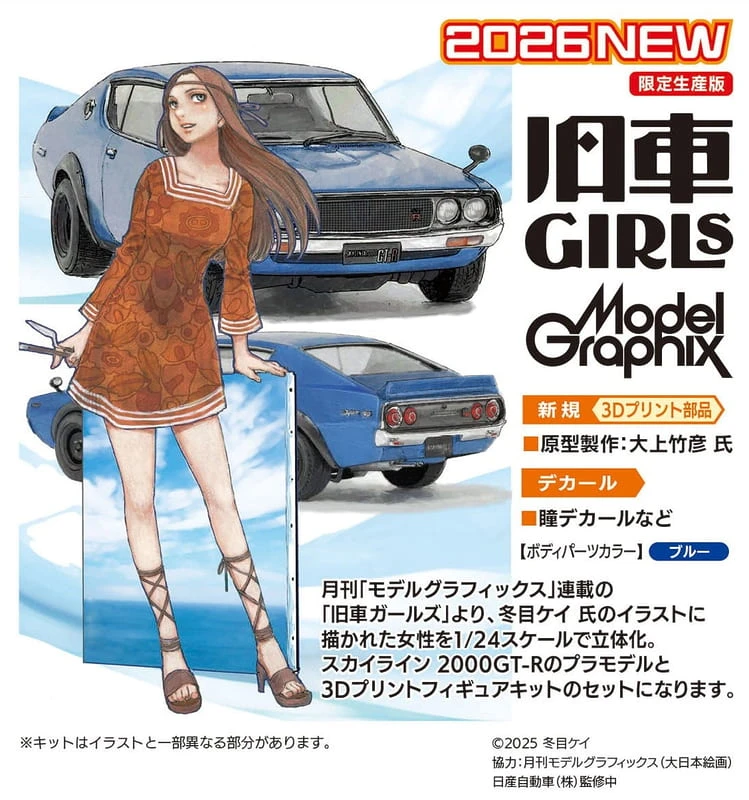 26年12月預購 長谷川組裝 1/24 經典名車 日產 SKYLINE 2000GT-R（KPGC110）