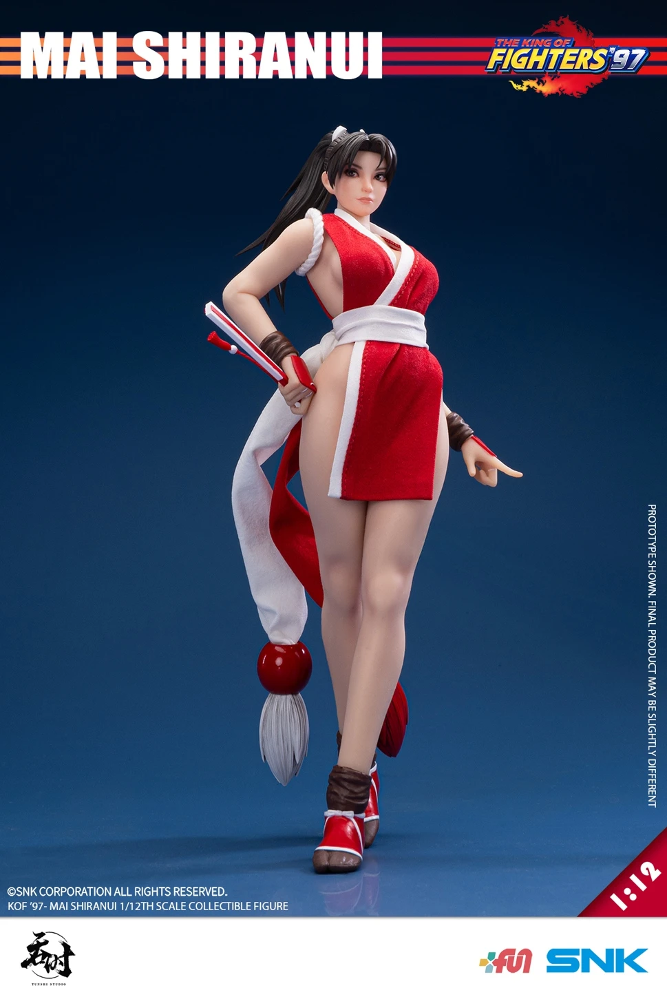 27年第一季預購 吞時工作室 不知火舞 正版授權 格鬥天王 拳皇 KOF 1/12包膠可動