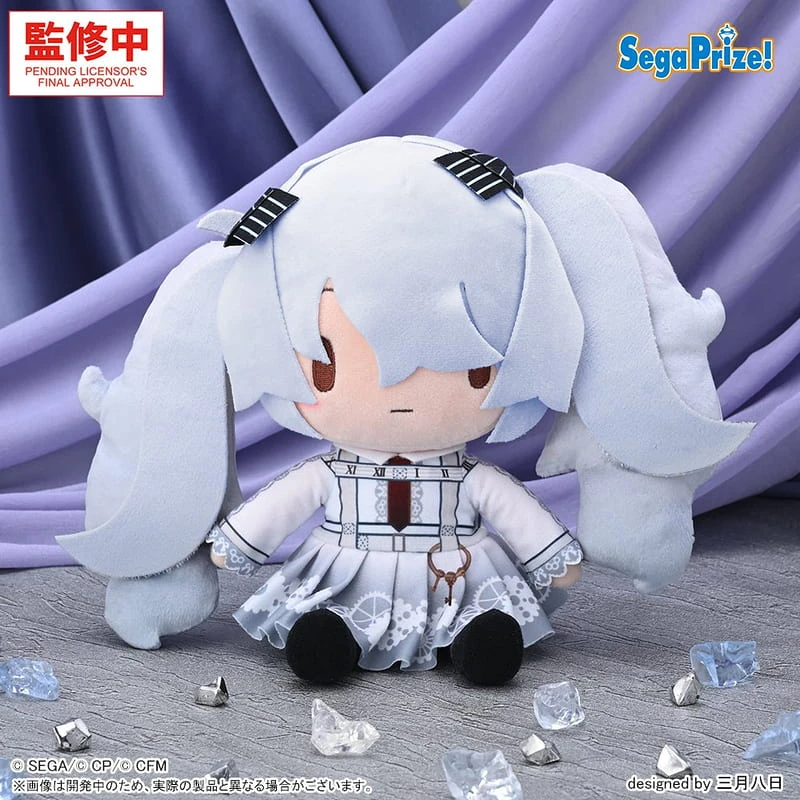 27年2月預購 SEGA 景品 世界計畫 空無一人世界的初音未來 新團服 豆豆眼坐姿娃 軟軟 布偶