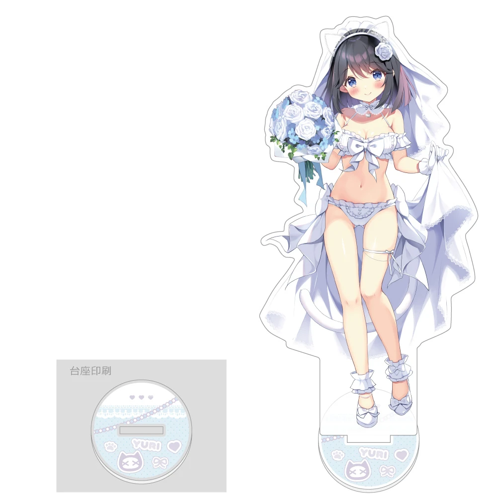 12月預購 窗簾魂 ぱん 原畫 C108 婚紗 特大壓克力立牌 白雪結梨 ⚫