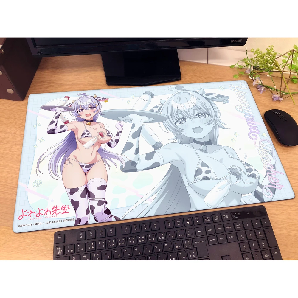 12月預購 窗簾魂 弱弱老師 婚紗泳裝&乳牛泳裝 軟膠桌墊 電腦桌墊 鶸村日和 乳牛泳裝 ⚫
