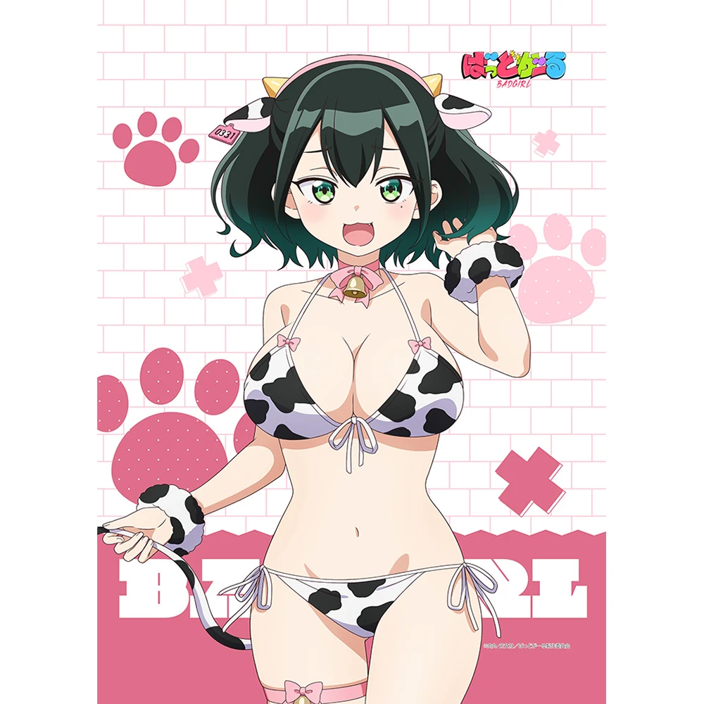 12月預購 窗簾魂 Bad Girl 不良少女 動物泳裝 W絨面B2掛軸 瑠璃葉瑠蘿 ⚫