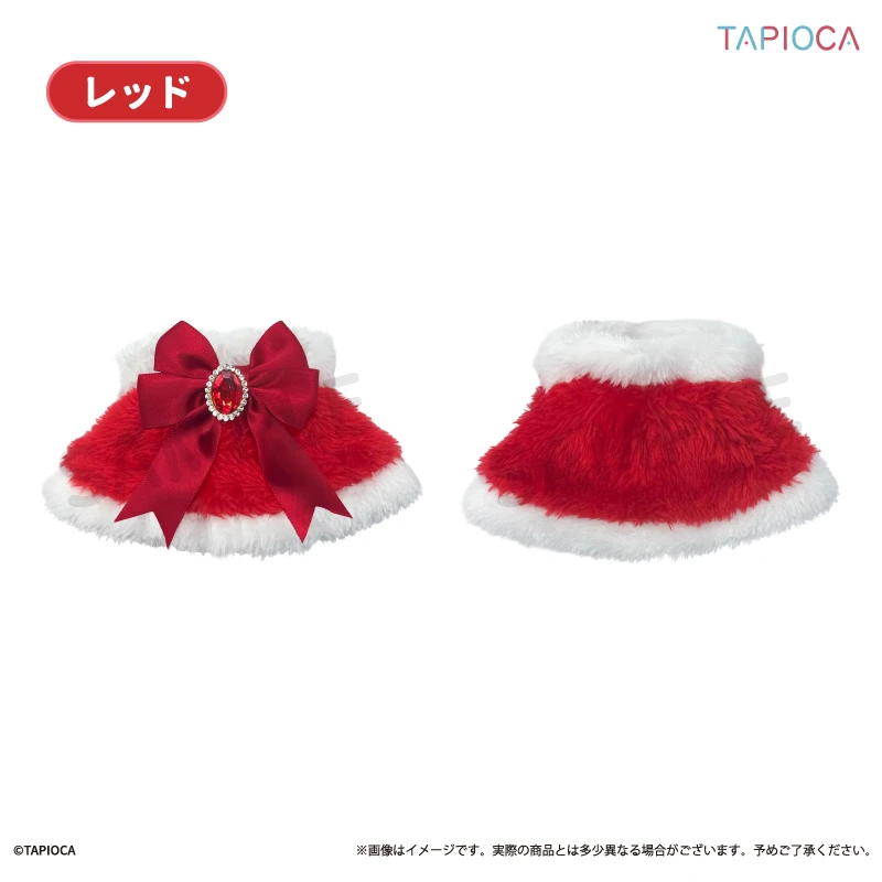 1月預購 TAPIOCA 推活 推し活 15cm娃用 蘿莉塔風緞帶斗篷 娃衣 紅色 ⚫