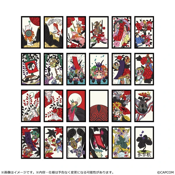 27年3月預購 CAPCOM 大神20週年紀念 復刻藝術企劃 櫻花札造型貼紙組A 大神 絕景版 花之趣⚫
