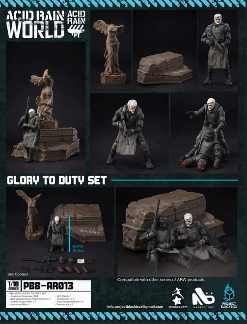 1月預購 酸雨戰爭 PBB-AR013 榮耀之外套裝 1/18 可動完成品