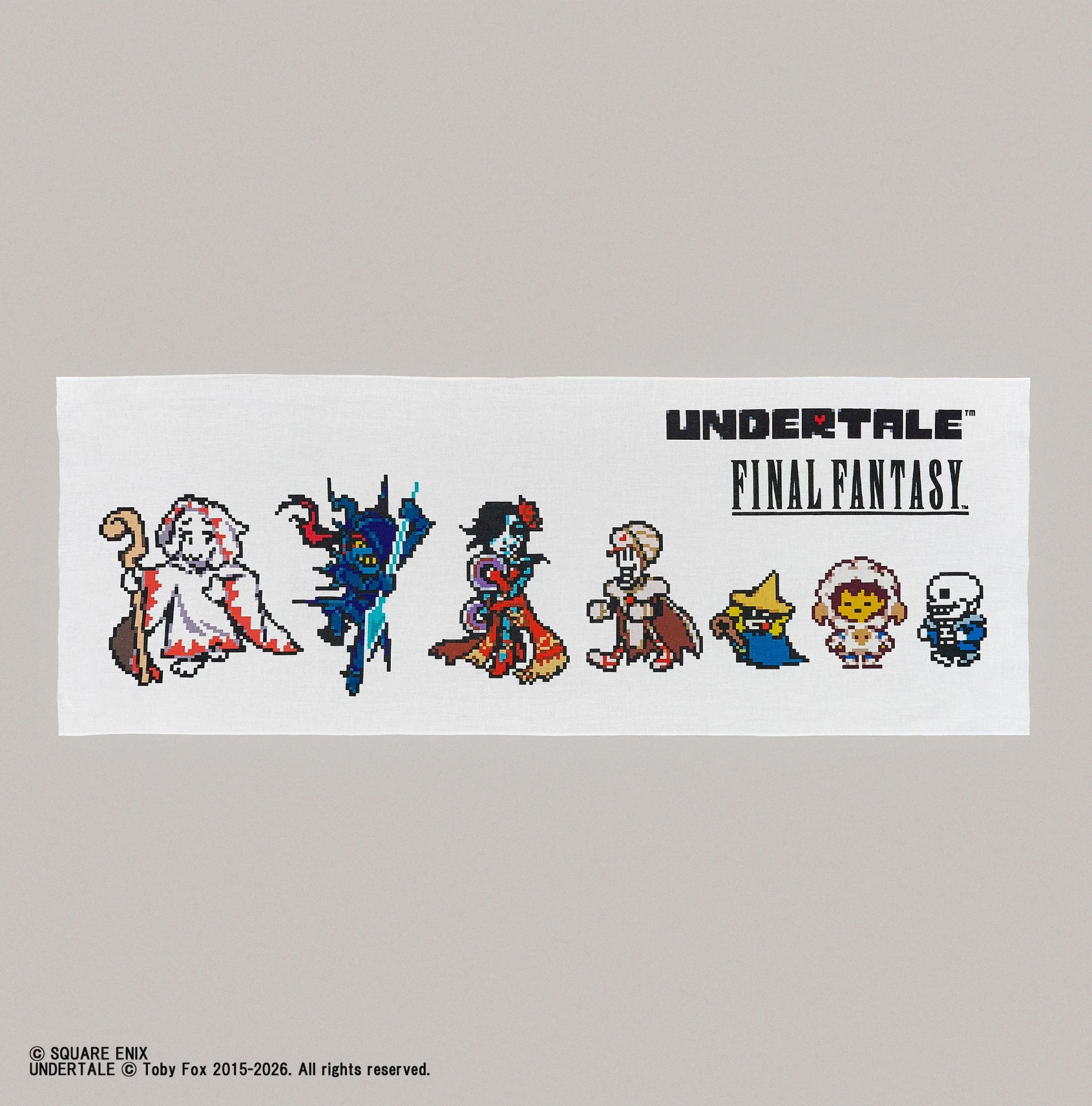 27年1月預購 SQEX 史克威爾 Undertale × 太空戰士 最終幻想 FF 手拭巾 ⚫