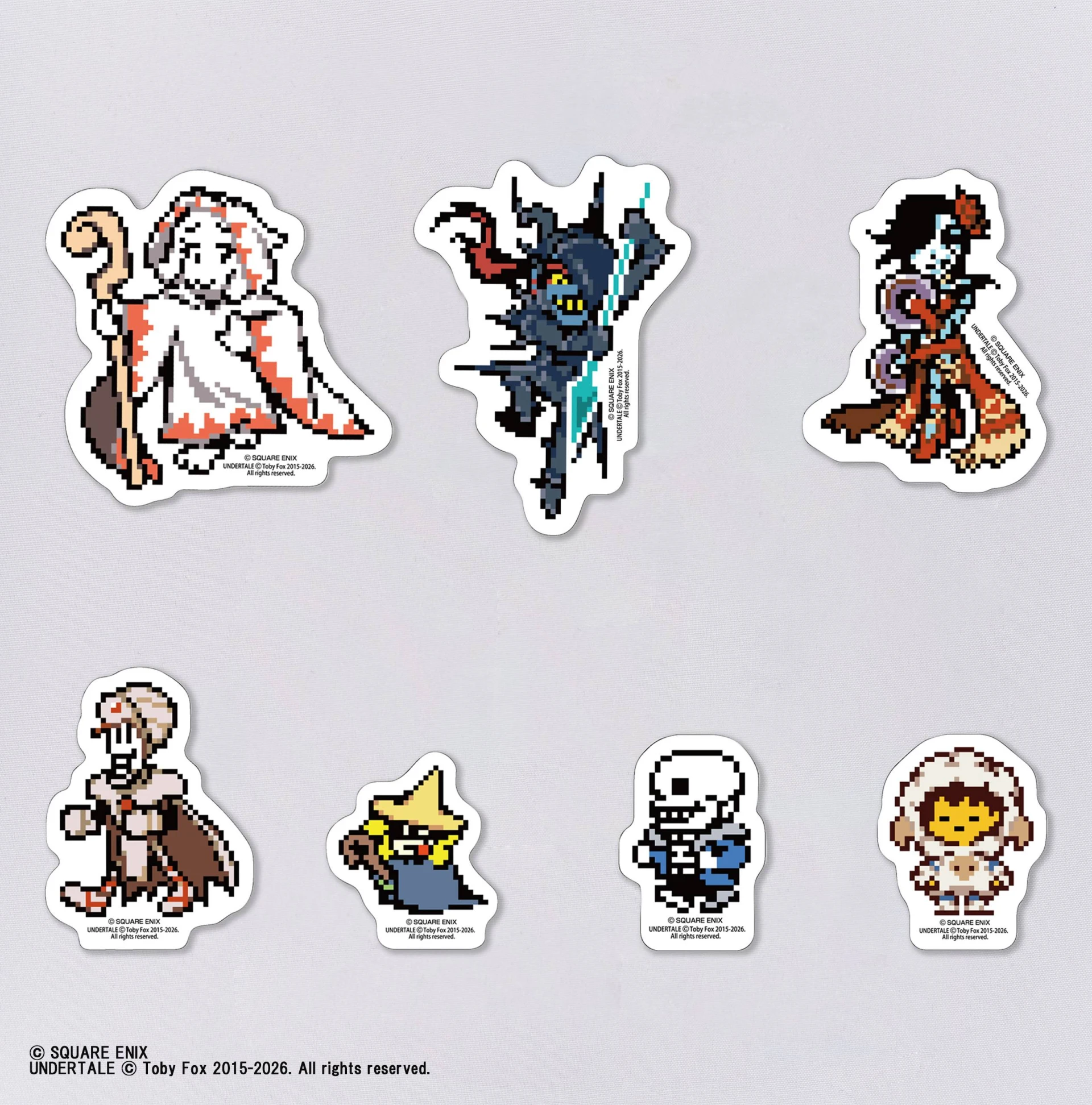 27年1月預購 SQEX 史克威爾 Undertale × 太空戰士 最終幻想 FF 造型貼紙 ⚫