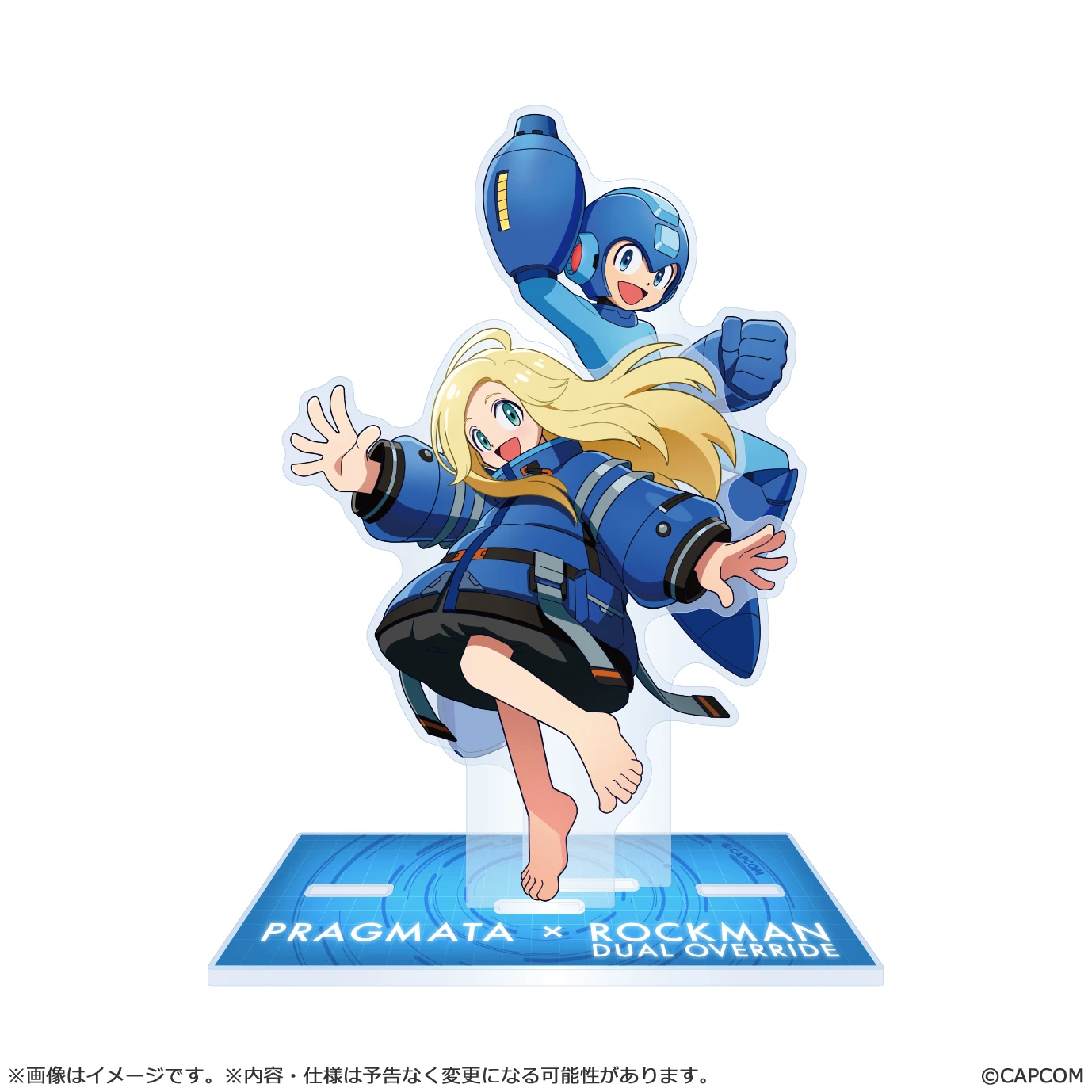 1月預購 CAPCOM 人機迷網 PRAGMATA × 洛克人：雙重超載 壓克力立牌 免訂金 ⚫