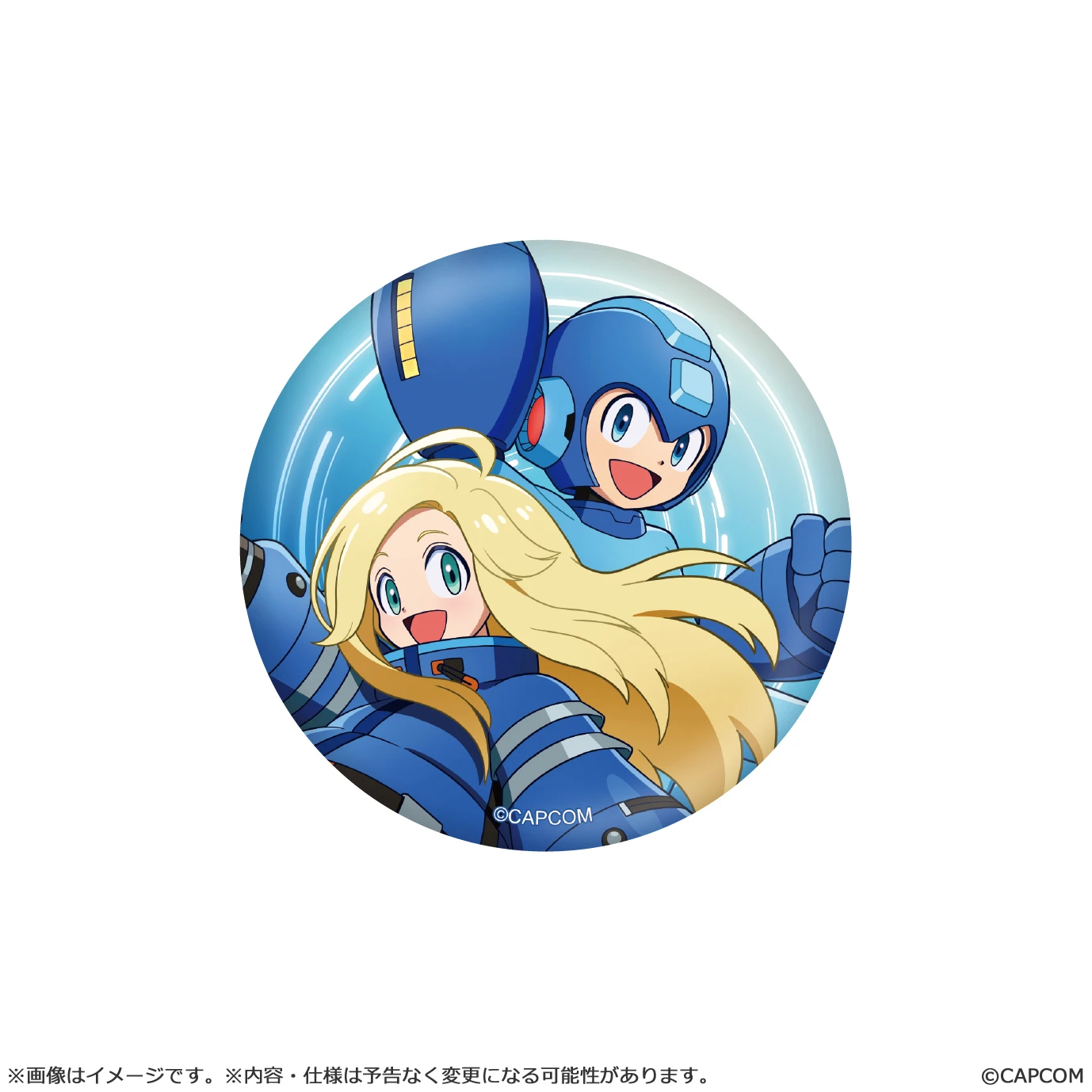 1月預購 CAPCOM 人機迷網 PRAGMATA × 洛克人：雙重超載 徽章 胸章 免訂金 ⚫