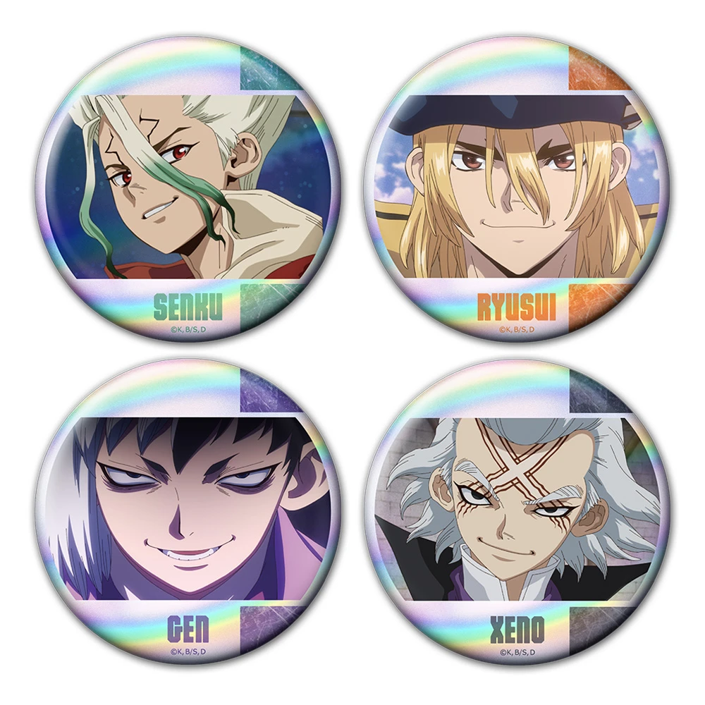 11月預購 azumaker Dr.STONE 新石紀 閃亮胸章組 徽章4入組 千空&龍水&幻&賽諾 ⚫