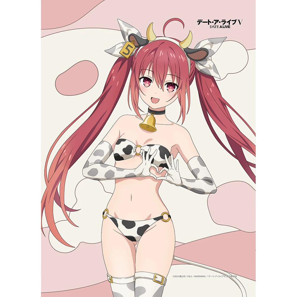12月預購 窗簾魂 約會大作戰V 乳牛泳裝 W絨面B2掛軸 五河琴里 ⚫