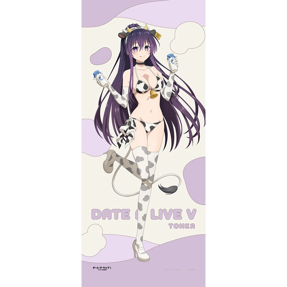 12月預購 窗簾魂 約會大作戰V 乳牛泳裝 特大掛軸 夜刀神十香 ⚫