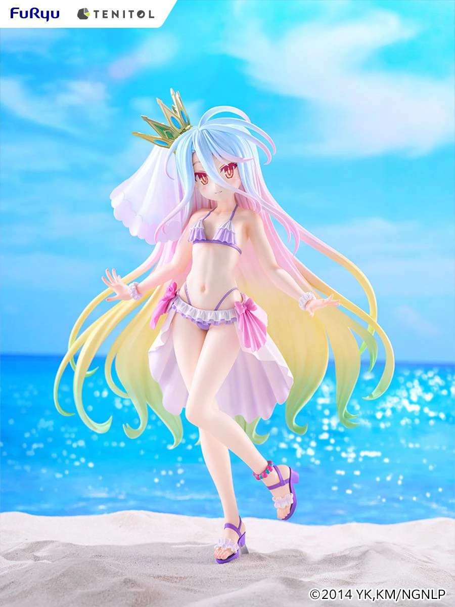 27年6月預購 TENITOL TALL NO GAME NO LIFE 遊戲人生 白 泳裝連身裙