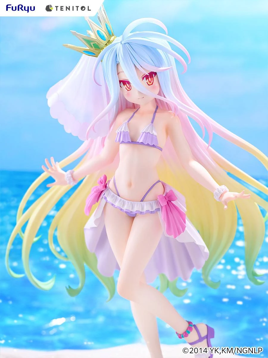 27年6月預購 TENITOL TALL NO GAME NO LIFE 遊戲人生 白 泳裝連身裙