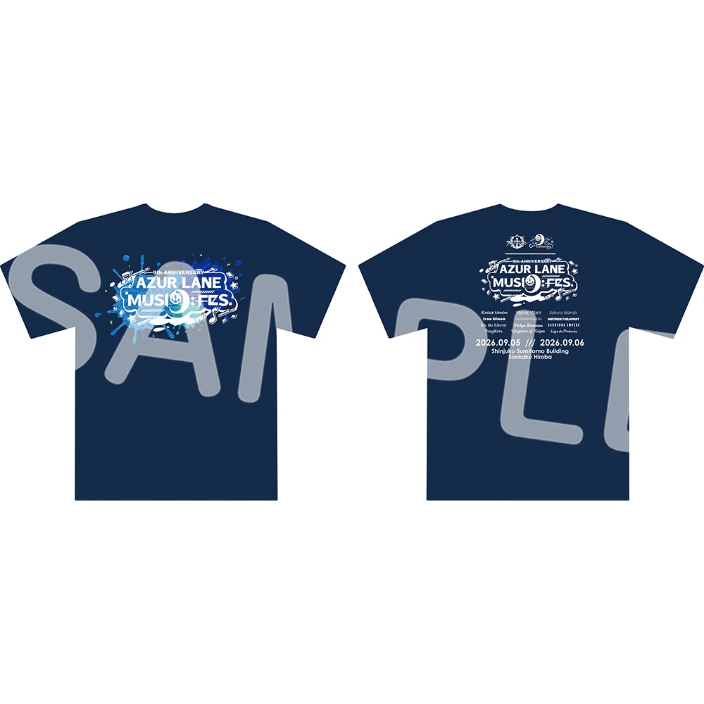 2月預購 YOSTAR 「碧藍航線 9週年紀念」9th Anniversary T恤 Free Size 免訂金 ⚫